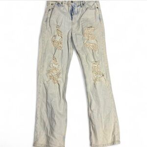 Distressed Light Blue aeropostale 90’s baggy Jeans